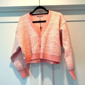 NWT - BCBGeneration - cropped pink sweater - size: Large